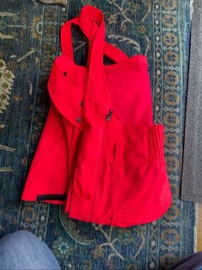 Burton Neon Red Snow Bib Pants